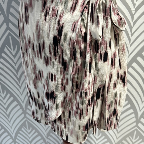 Elegant Multicolor Wrap Dress - Picture 6 of 10